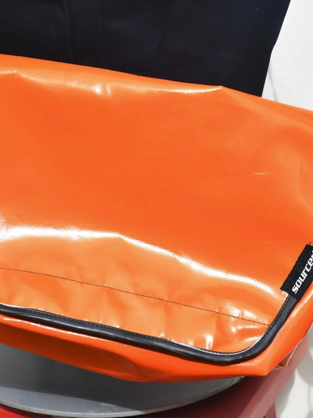 UK Sourced Orange Messenger Bag Large made from truck tarpaulin (NWT)